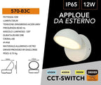 Lampada Applique LED da Muro Universo 570-B3C - Testa - immagine 8
