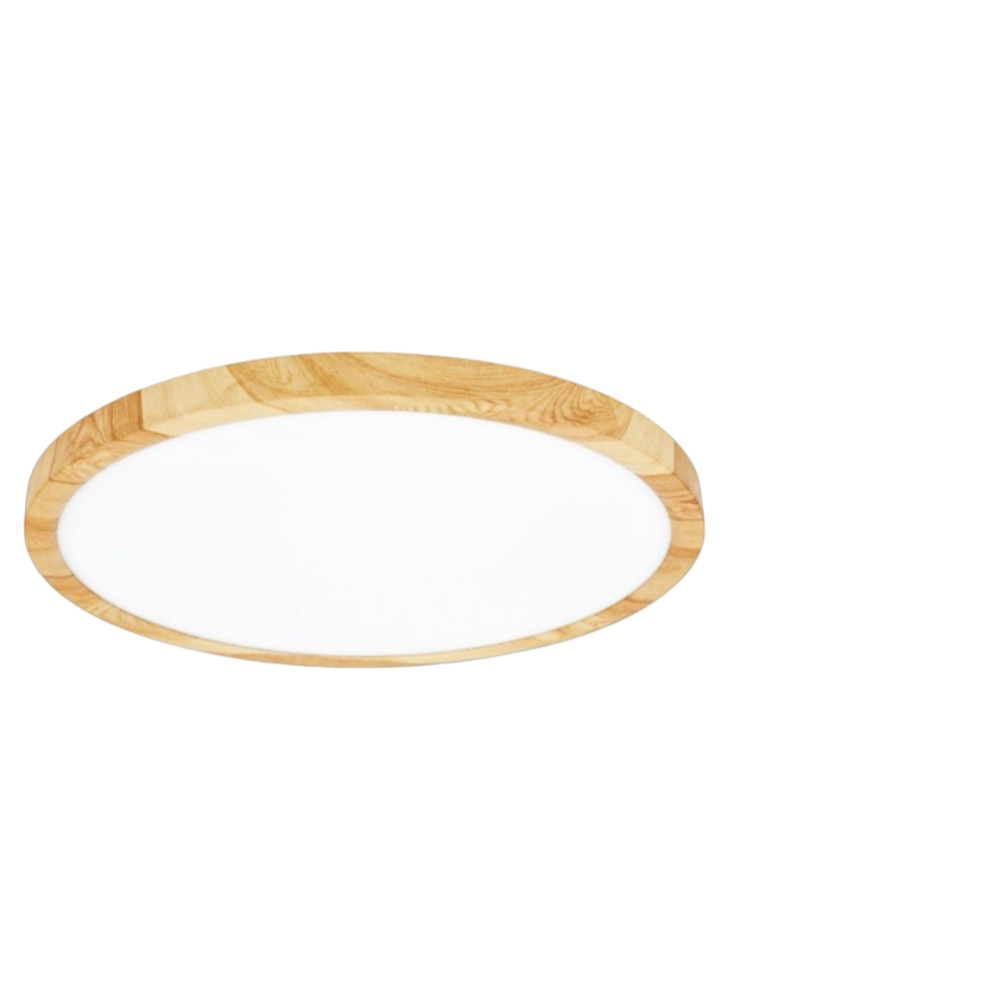 Plafoniera Ultra Slim Rotonda Effetto Legno UNIVERSO LV-230-L3C 18W Ø23cm | CCT 3in1 IP40