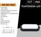 Plafoniera LED SMD Ovale Esterno UNIVERSO XG-907-N3C 23W - immagine 5