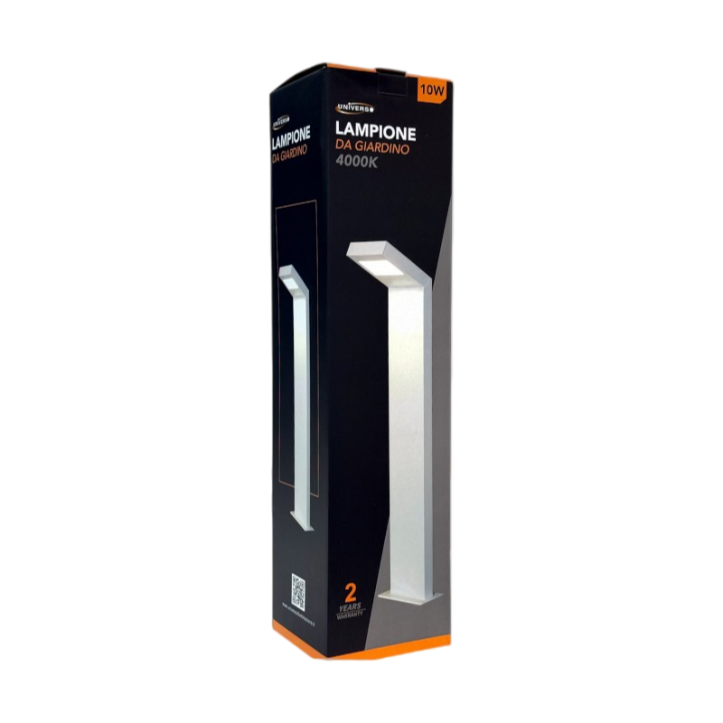 Lampada LED da giardino UNIVERSO 954PA-H580-BN 10W SMD bollard da terra colore bianco IP54