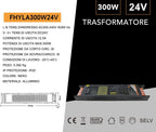 Alimentatore Slim Metallico Switching - FHYLA300W24V - immagine 4