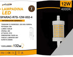 Lampadina LED R7S Universo SPARAC-R7S-12W-002 - 12W Tubolare - immagine 3