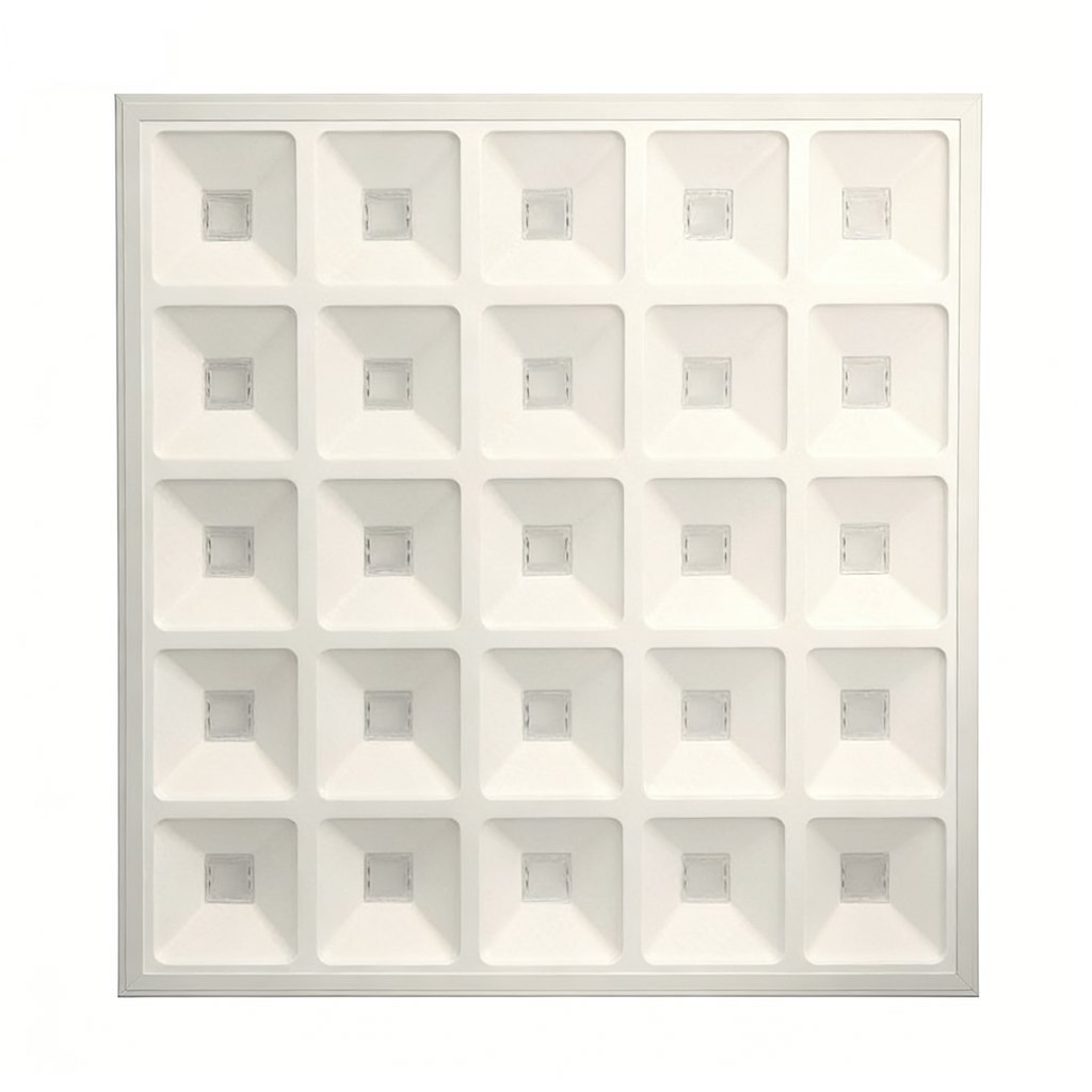 Pannello LED Quadrato ad Alveoli 60x60 40W 4400 Lumen | CCT Selezionabile 4000K/6500K con Driver