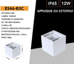 Applique LED da muro doppia emissione UNIVERSO ES46-B3C 12W - immagine 7