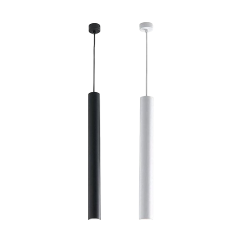 Lampadario Applique a Sospensione di Forma Cilindrica – 3W, 300 Lumen, Colore Bianco o Nero