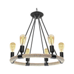 Lampadario a Sospensione Country Rustico - Forma Circolare