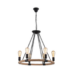 Lampadario a Sospensione Country Rustico - Forma Circolare - immagine 2