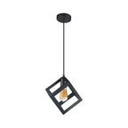 Lampadario a Sospensione Pendente - Forma Cubo con Attacco - immagine 3