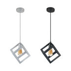 Lampadario a Sospensione Pendente - Forma Cubo con Attacco