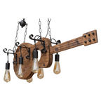 Lampadario a Sospensione Country Rustico - Forma di Chitarra