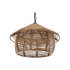 LAMPADARIO A SOSPENSIONE COUTRY RUSTICO IN CORDA CANAPA CON - immagine 2