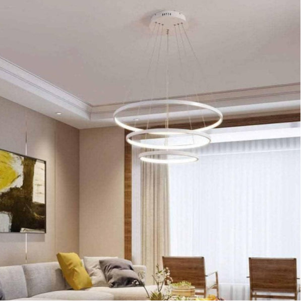 Lampadario LED a Sospensione Universo A64-3C – 51W SMD, Colore Bianco, CCT Selezionabile (3000K/4000K/6500K)