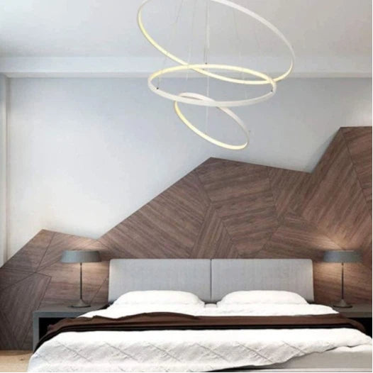 Lampadario LED a Sospensione Universo A64-3C – 51W SMD, Colore Bianco, CCT Selezionabile (3000K/4000K/6500K)