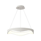 Lampadario LED a Onda Bianco - Montaggio a Sospensione 38W