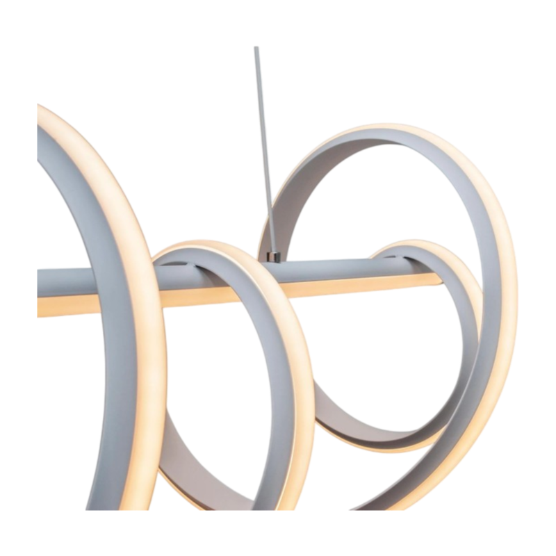 Lampadario LED a Sospensione Intrecciato a Spirale Universo A68-B3C – 60W SMD, Colore Bianco, CCT Selezionabile (3000K/4000K/6500K)