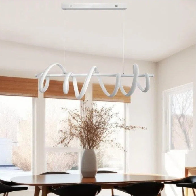 Lampadario LED a Sospensione Intrecciato a Spirale Universo A68-B3C – 60W SMD, Colore Bianco, CCT Selezionabile (3000K/4000K/6500K)