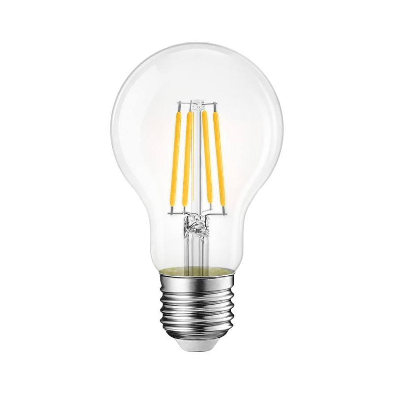Lampadina LED E27 Universo – 8W Bulb A60 a Filamento, 360°, 880 Lumen, CCT 2700K/4000K/6500K