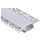 Profilo in Alluminio a Scomparsa per Strisce LED - Lunghezza 2 metri
