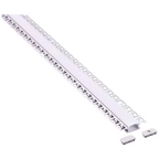Profilo in Alluminio a Scomparsa per Strisce LED - Lunghezza 2 metri - immagine 2