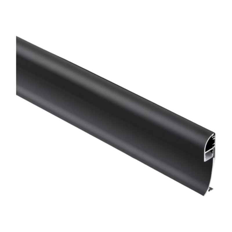 Profilo Angolare Nero a Luce Indiretta UNIVERSO AL-34 | Alluminio per Strisce LED a Superficie Copertura Opaca 2m