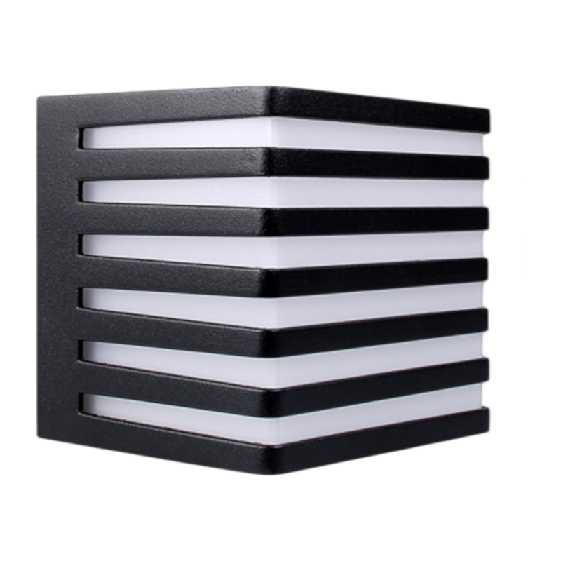 Applique LED da muro quadrata UNIVERSO 10W SMD colore nero con CCT 3in1 selezione colore 3000K 4000K 6500K IP54