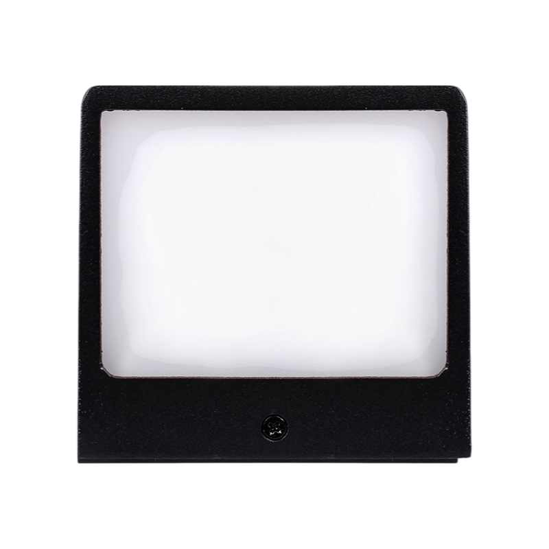 Applique LED da muro quadrata UNIVERSO 10W SMD colore nero con CCT 3in1 selezione colore 3000K 4000K 6500K IP54