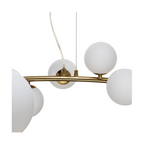Lampadario LED a Sospensione in Metallo Bronzo - 25 Sfere in - immagine 4