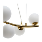 Lampadario LED a Sospensione in Metallo Bronzo - 25 Sfere in - immagine 5