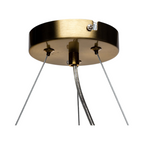 Lampadario LED a Sospensione in Metallo Bronzo - 25 Sfere in - immagine 6