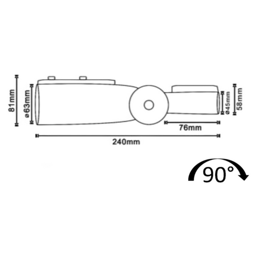Adattatore Regolabile per Lampioncini e Armature Stradali