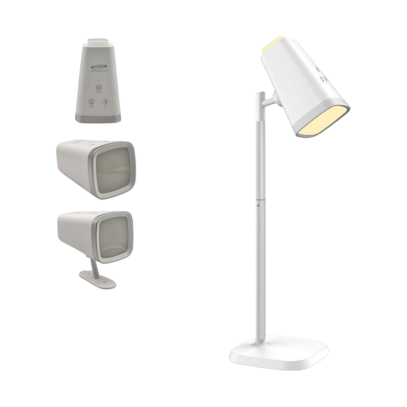 Lampada Multifunzione Ricaricabile da Tavolo BL-1008-B – 6W Dimmerabile, CCT 3in1 con Temperatura Luce Selezionabile, Colore Bianco