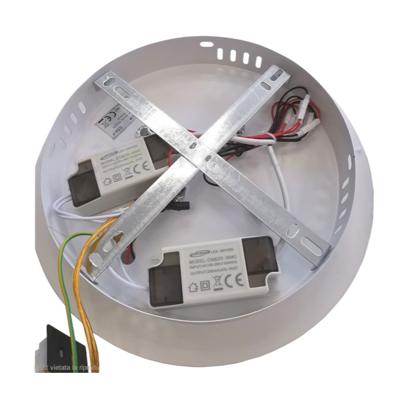 Lampadario Plafoniera LED a Soffitto Stile Moderno – 51W, 6 Cerchi, 2550 Lumen