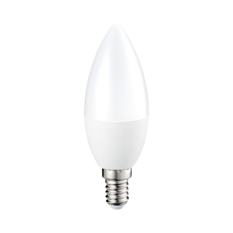 Confezione da 20 Pezzi Universo – Lampadina LED Candela C36, Attacco E14, 6W, 510 Lumen, CCT 3000K/4000K/6500K