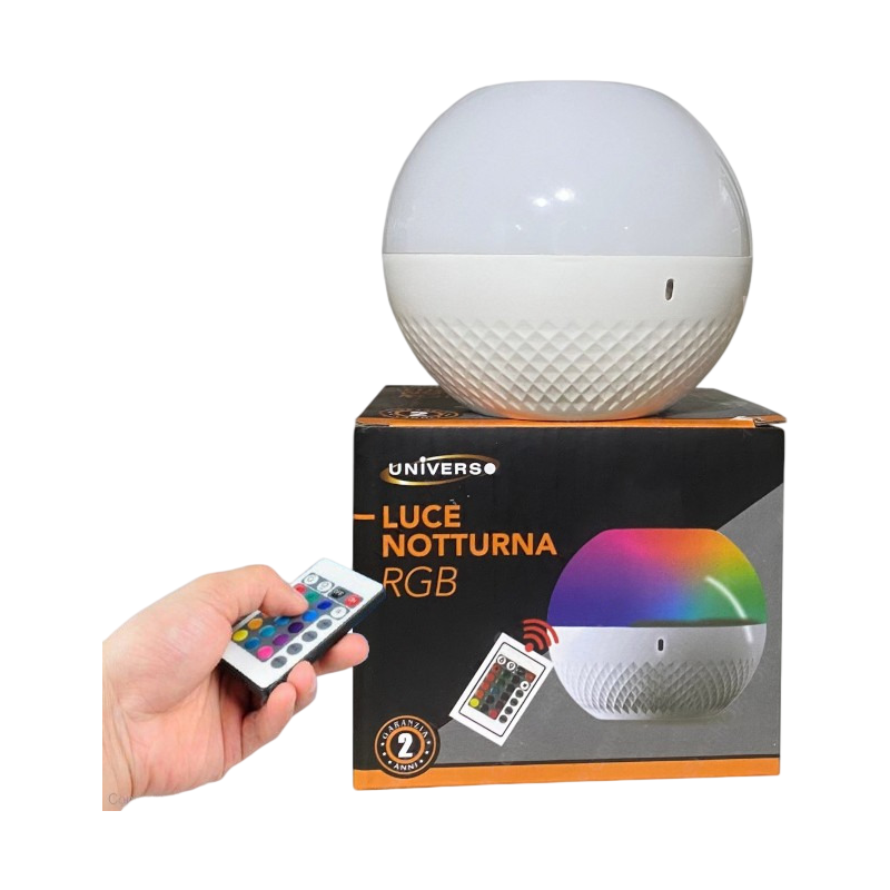 Lampada LED da Tavolo Multicolore RGB Ricaricabile con Telecomando IR