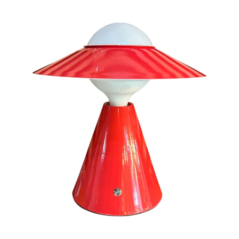 Lampada da Tavolo Moderna con Portalampada E27 – Colori Giallo, Bianco, Nero, Rosso