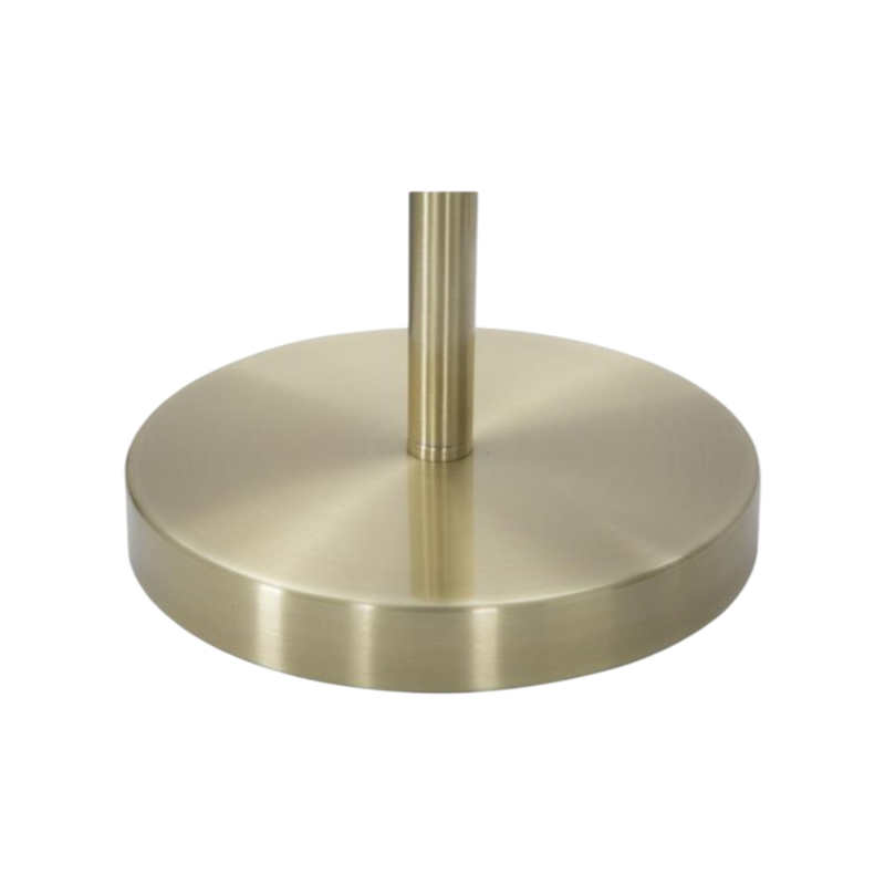 Lampada da Tavolo Universo Bronzo – 3 Sfere in Metallo e Paralume in Vetro con Attacco G9, Max 60W