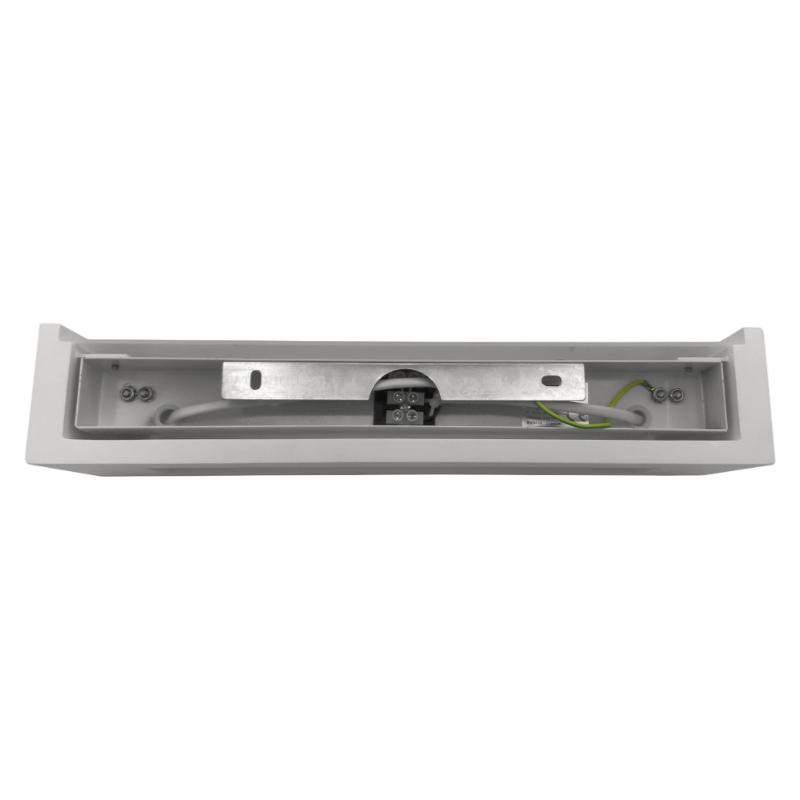 Applique Rettangolare in Gesso Verniciabile – Doppia Emissione Luminosa 26W con 2 Portalampada E14