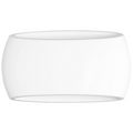 Applique Ovale in Gesso Verniciabile – Doppia Emissione Luminosa 50W con Portalampada R7S