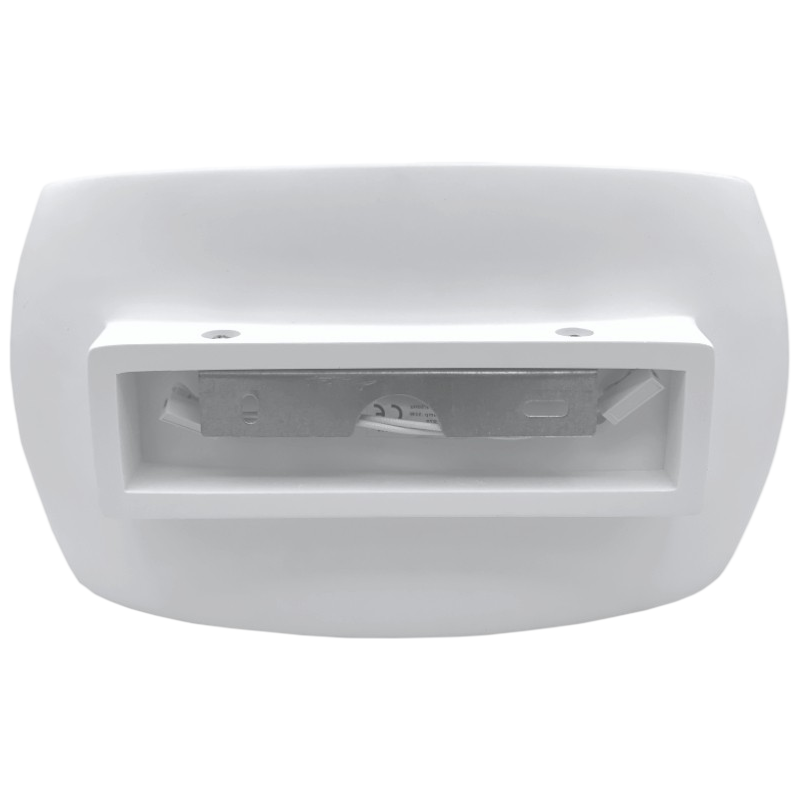Applique Ovale in Gesso Verniciabile – Doppia Emissione Luminosa 50W con Portalampada R7S