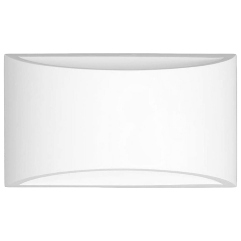 Applique Plafoniera in Gesso Verniciabile – Doppia Emissione Luminosa 25W con Portalampada G9