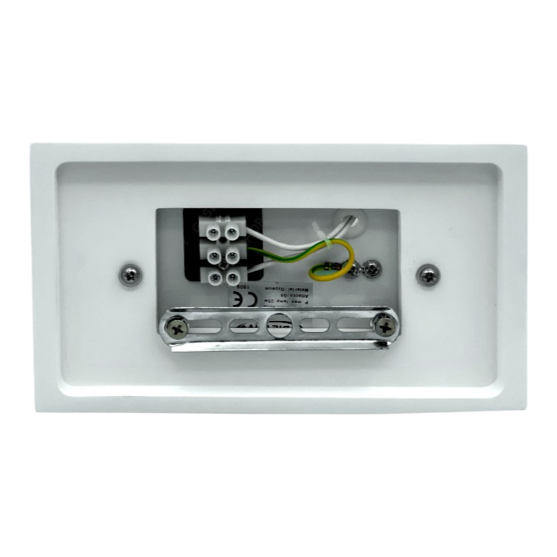 Applique Plafoniera in Gesso Verniciabile – Doppia Emissione Luminosa 25W con Portalampada G9