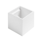 Plafoniera Applique Portafaretto in Gesso a Cubo - Montaggio