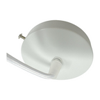 Lampadario a Sospensione in Metallo Bianco - Portalampada - immagine 4