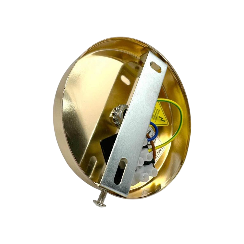 Lampadario Portalampada in Metallo a Sospensione – Colore Oro per Lampadine E27