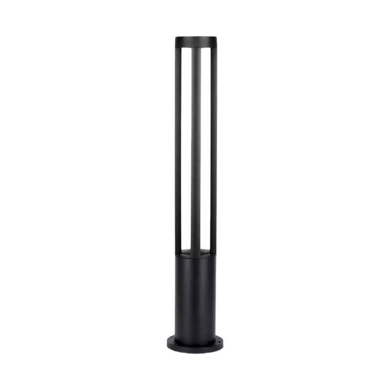 Lampada LED da Giardino con Fissaggio a Terra – 12W, Colore Nero, 600 Lumen, IP65, Altezza 60 cm