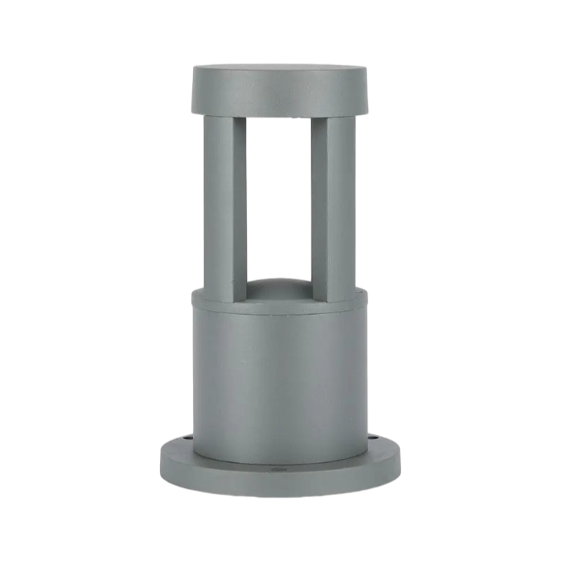 Lampada LED da Giardino con Fissaggio a Terra – 12W, Colore Grigio, 600 Lumen, IP65, Altezza 30 cm