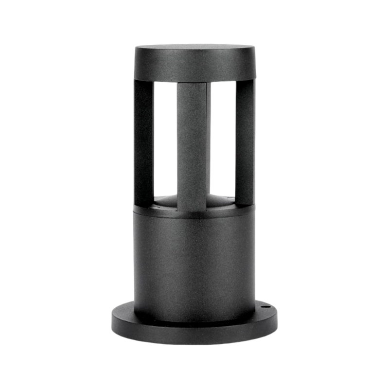 Lampada LED da Giardino con Fissaggio a Terra – 12W, Colore Nero, 600 Lumen, IP65, Altezza 30 cm