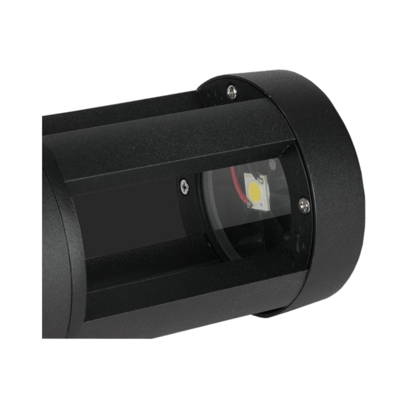 Lampada LED da Giardino con Fissaggio a Terra – 12W, Colore Nero, 600 Lumen, IP65, Altezza 30 cm