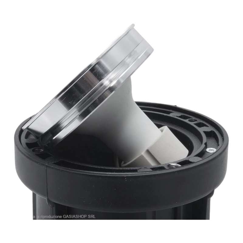 Segnapasso Portalampada da Interramento Calpestabile Quadrato per Lampadine GU10 IP65