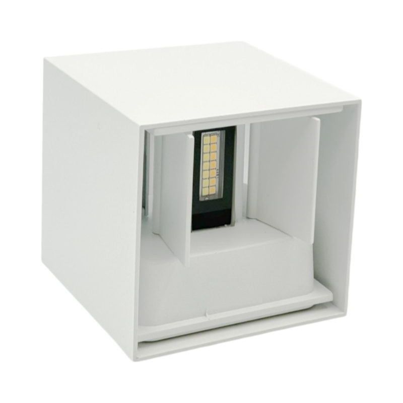 Applique LED da muro doppia emissione UNIVERSO ES46-B3C 12W COB con fascio regolabile e selettore CCT 3000K 4000K 6500K IP65
